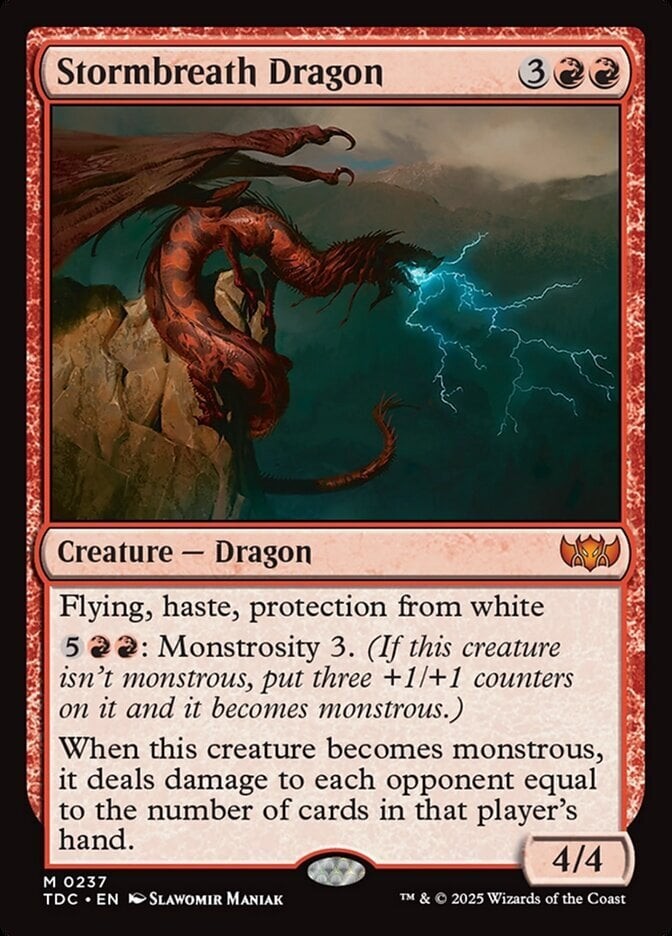 Stormbreath Dragon 237 – NM – Tarkir: Dragonstorm Commander – MTG
