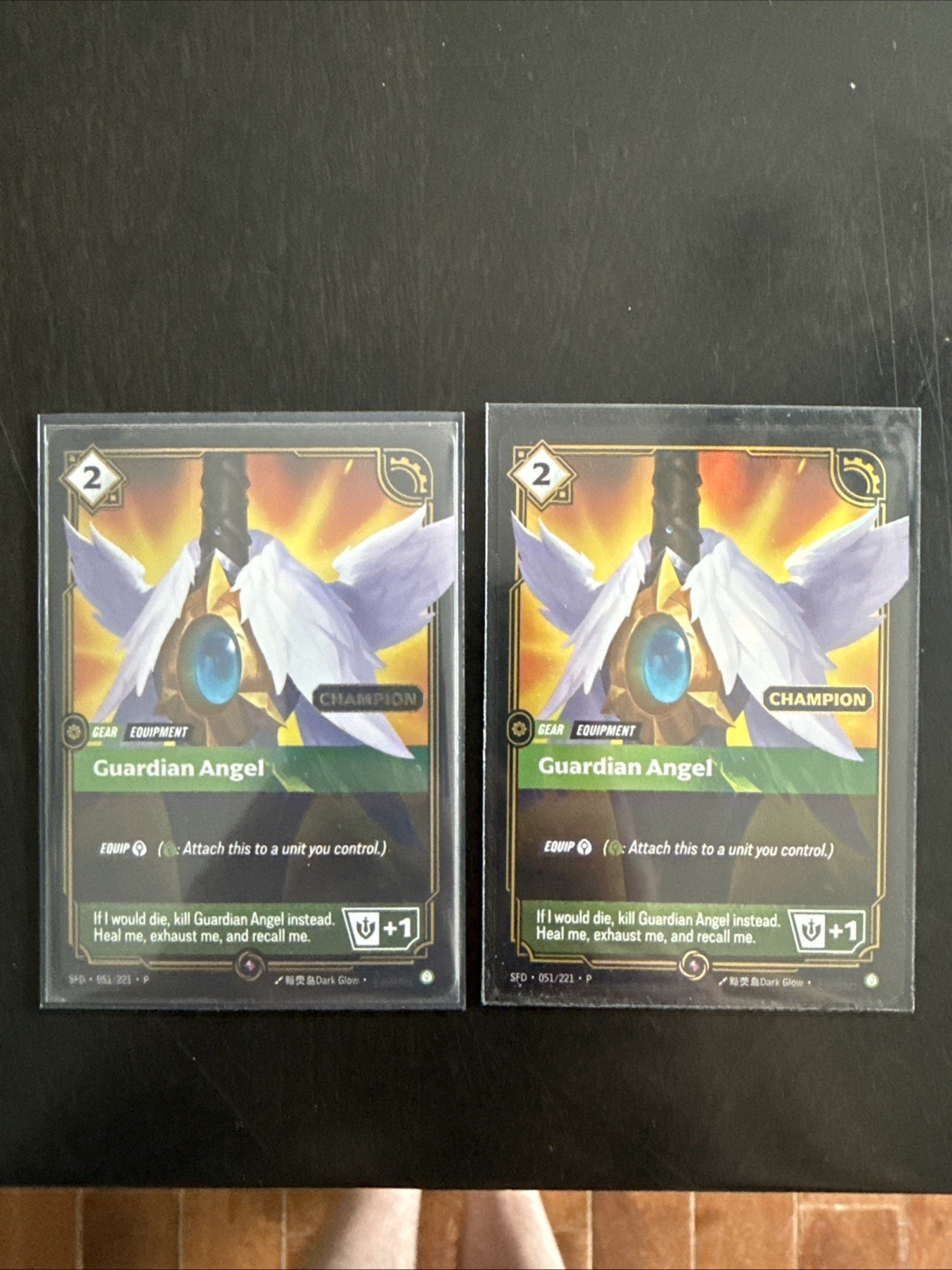 Guardian Angel – CHAMPION PROMO- SFD 051/221p Spiritforged Riftbound English NM