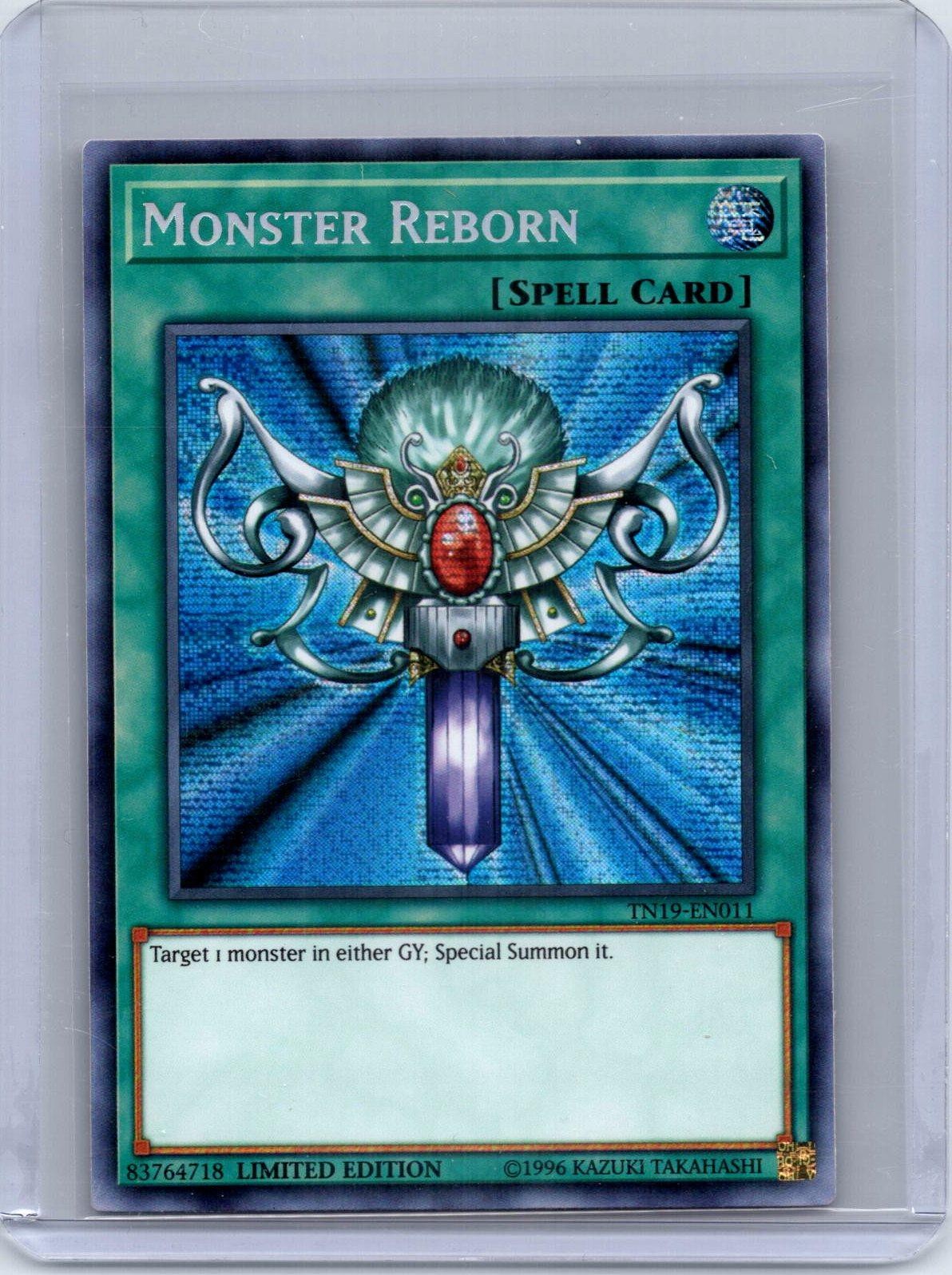 Monster Reborn TN19-EN011 2019 Gold Sarcophagus Tin Yu-Gi-Oh Limited NM