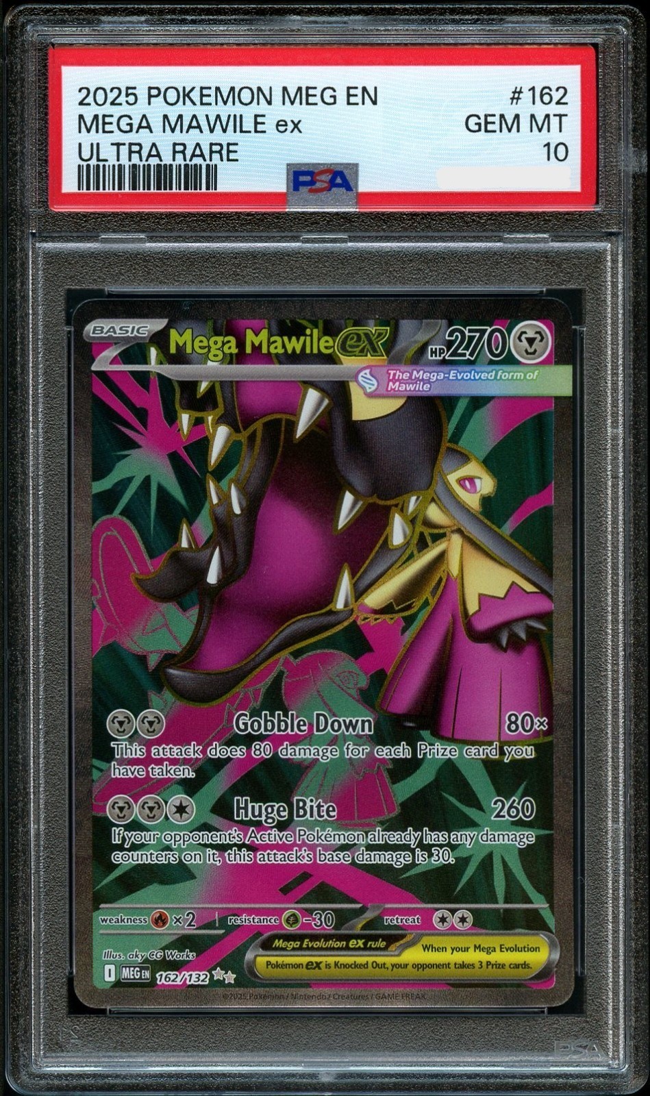 Pokemon Mega Evolution Mega Mawile ex 162 PSA 10