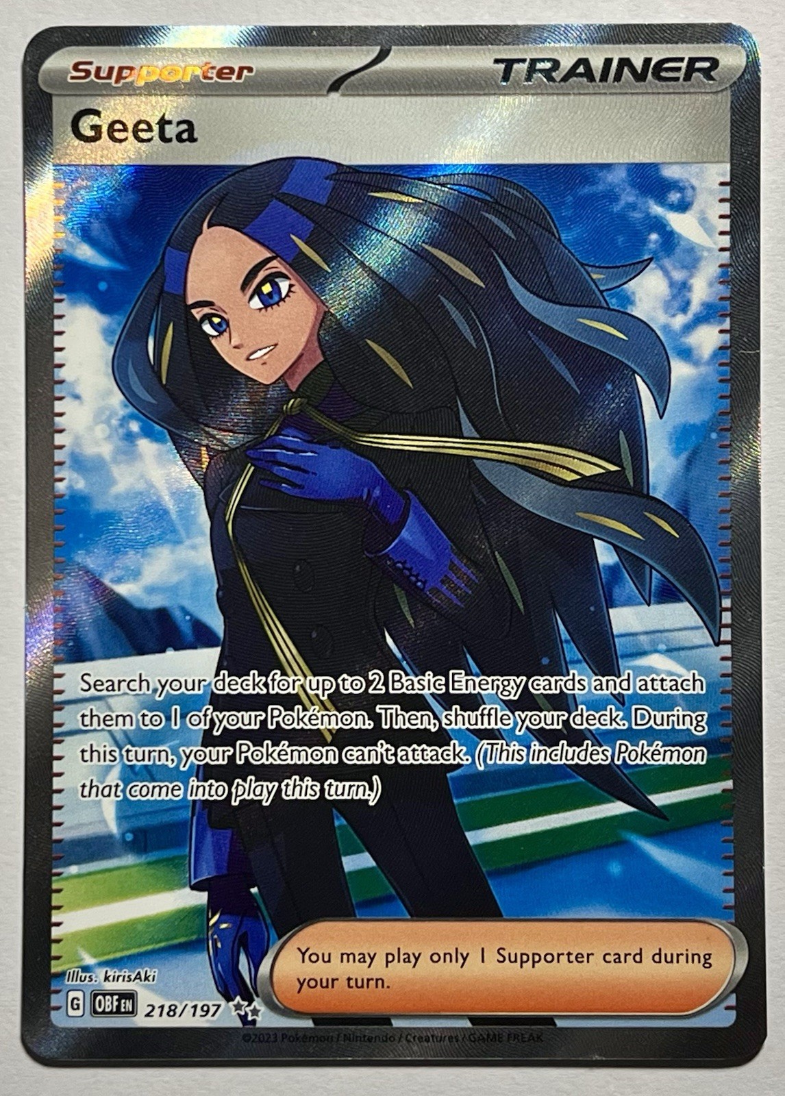 Geeta 218/197 (NM) Illustration Rare Scarlet & Violet: Obsidian Flames 2023