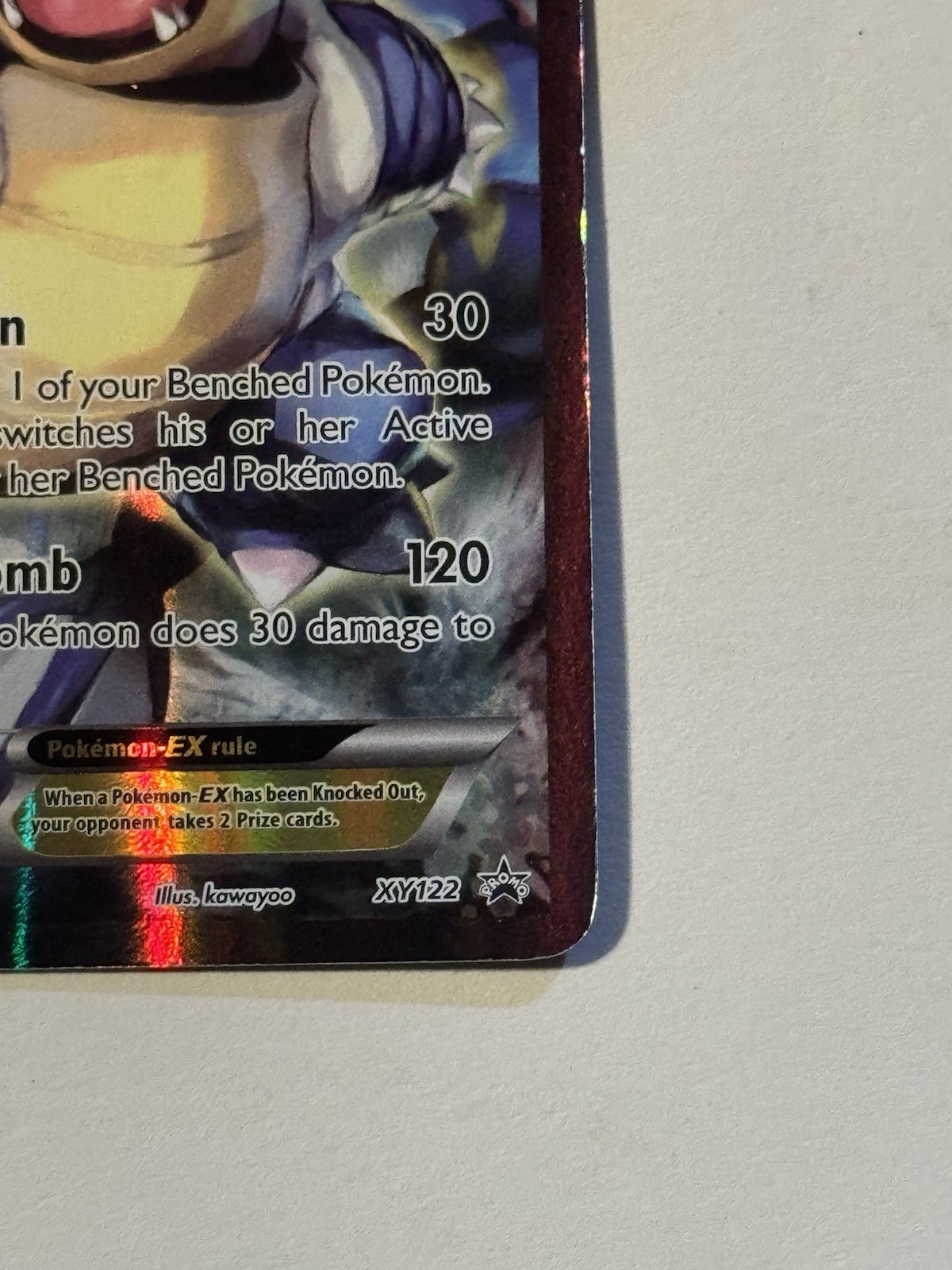Pokémon TCG – Blastoise EX XY122 Black Star Promo Holo
