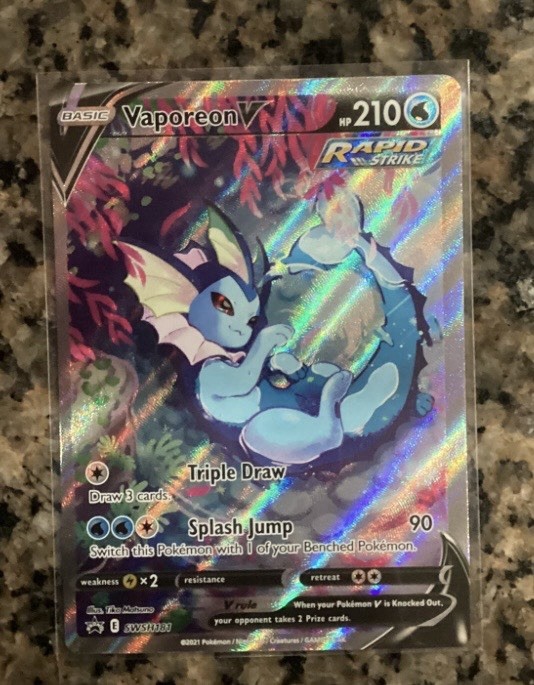 Pokémon TCG Vaporeon Black Star Promo SWSH181 Holo NM