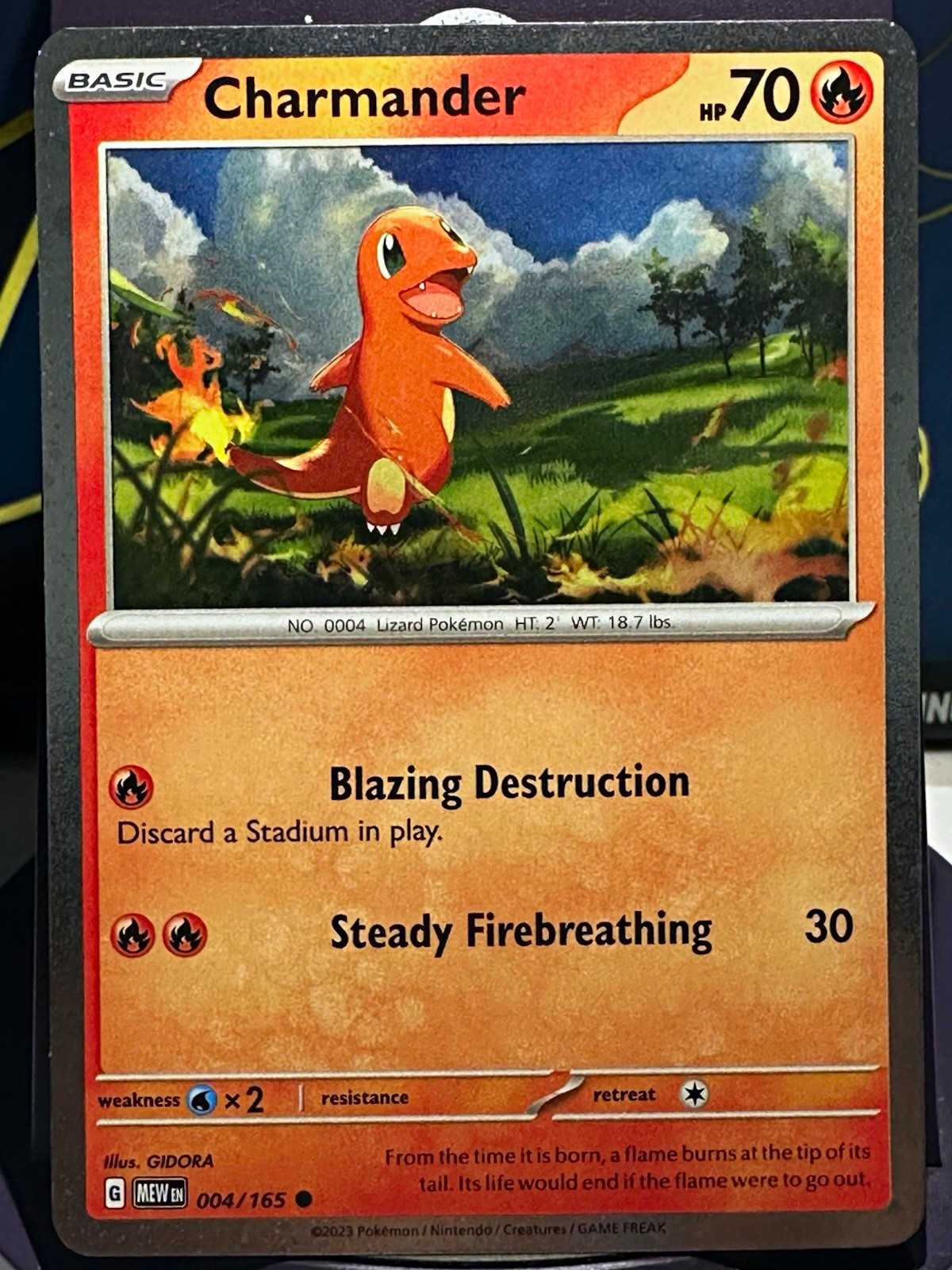 The Pokemon Company Pokemon TCG Charmander 004/165 Cosmos Holo Common EN