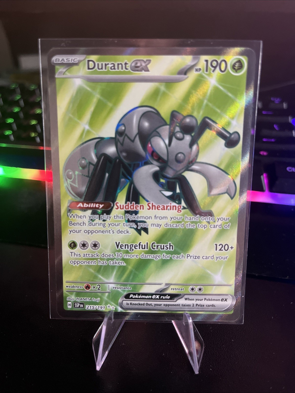 Durant ex – Ultra Rare SV08: Surging Sparks 215/191 LP