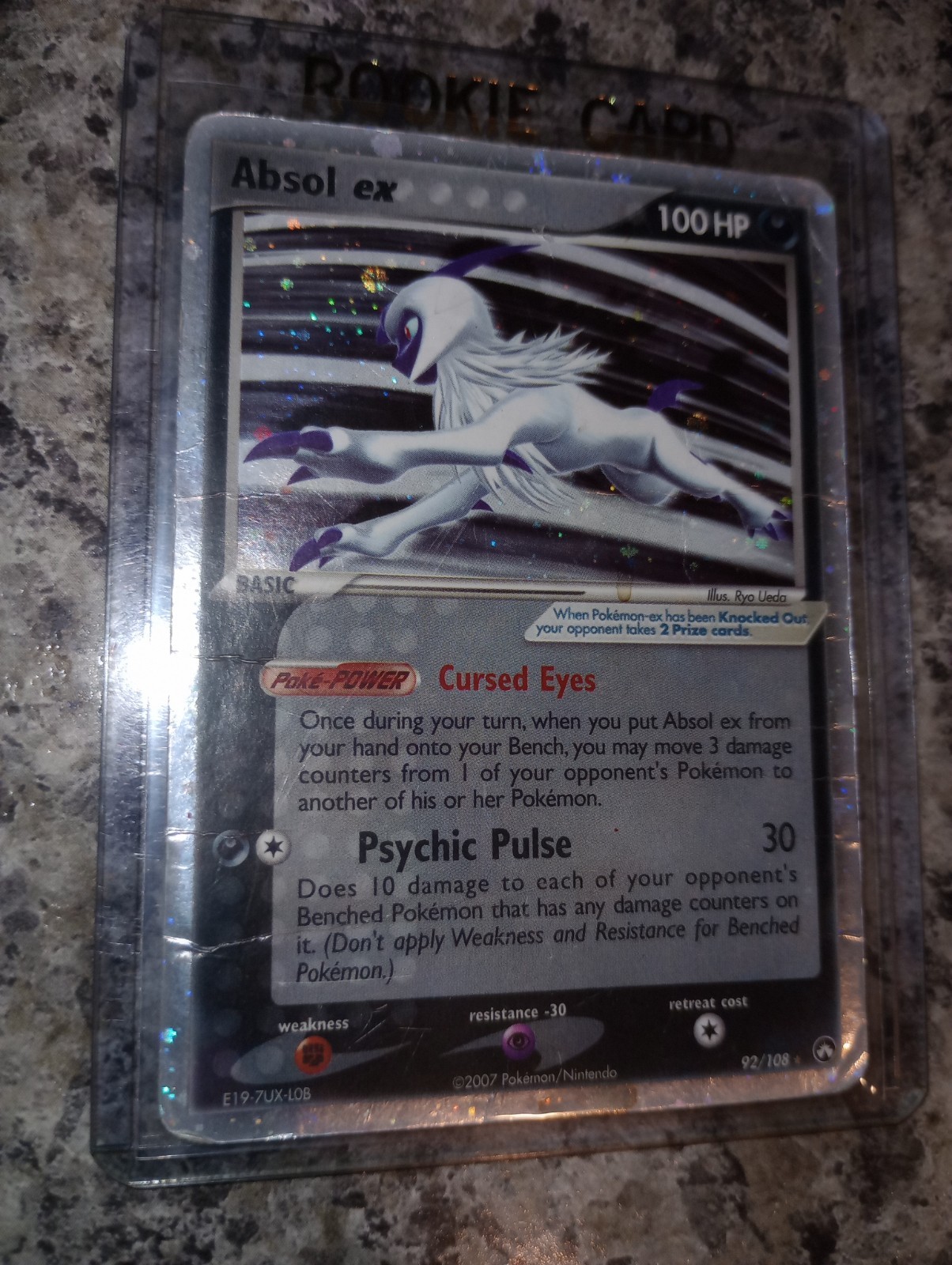 Absol ex 92/108 Pokemon Power Keepers Holo Rare HP DMG Card 2007 Pokémon TCG