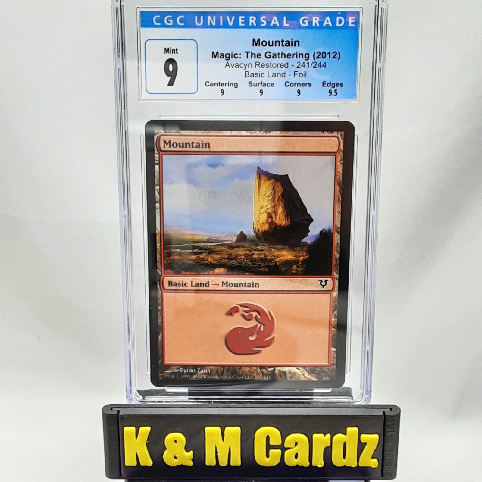 MTG – Avacyn Restored – Mountain – Foil – Graded – CGC 9