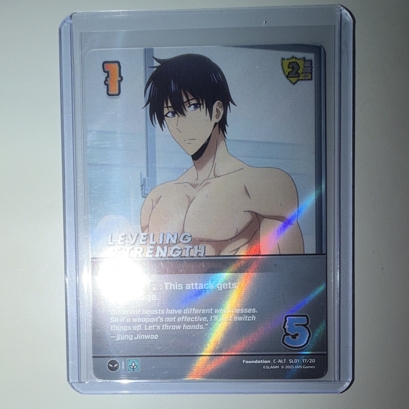 UniVersus Leveling Strength SL01 17/20 Foil Alt Art EN 2023 Solo Leveling
