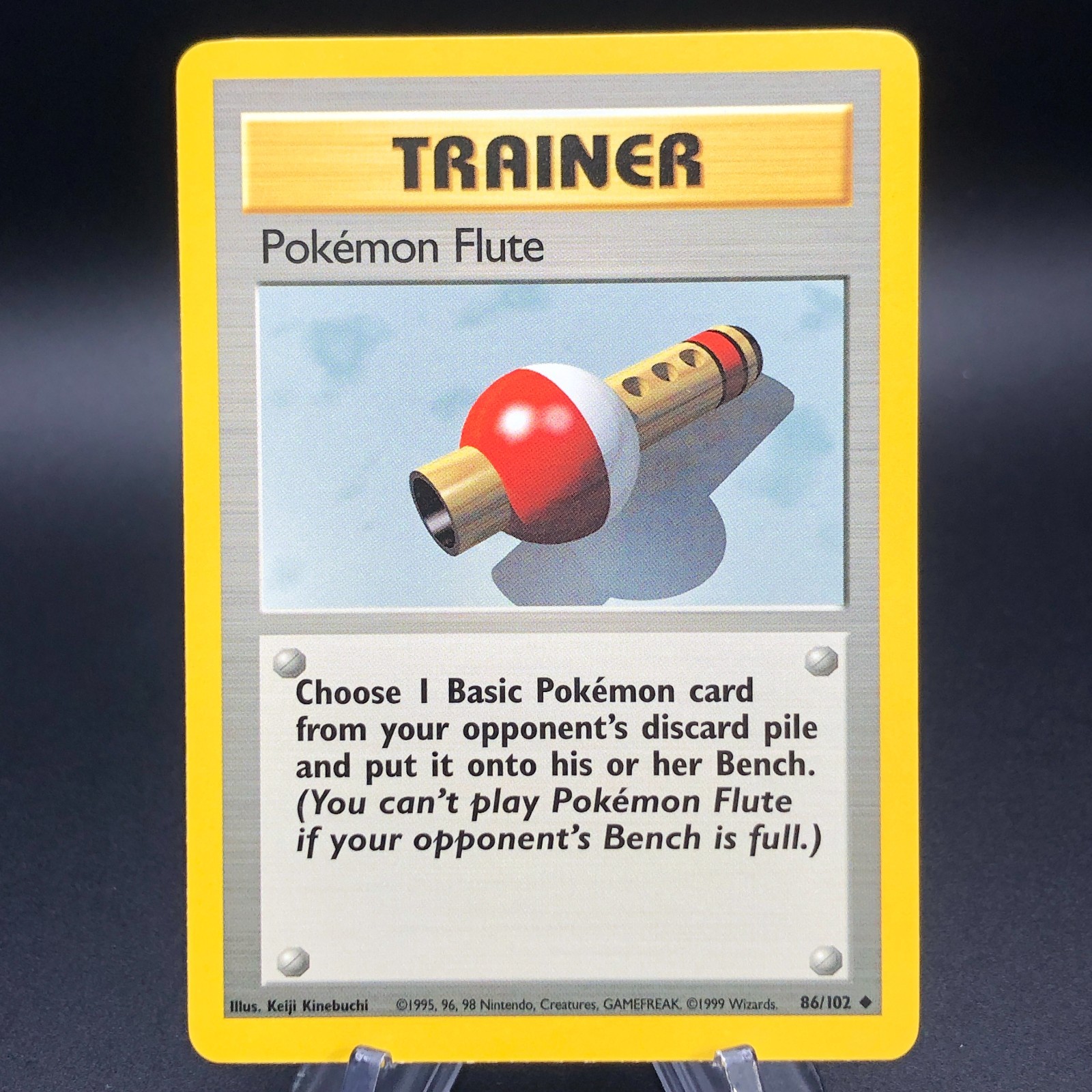 Pokemon Pokémon Flute 86/102 – Base Set – NM Uncommon – 1999 Vintage WotC