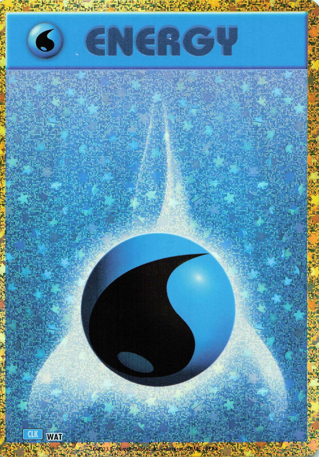Pokémon TCG JAPANESE Basic Water Energy #033 Holo TCG Classic: Blastoise NM