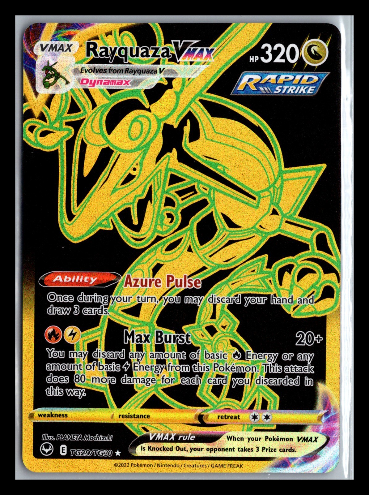 Rayquaza VMAX (Secret) TG29/TG30 Pokemon TCG: Silver Tempest Trainer Gallery NM