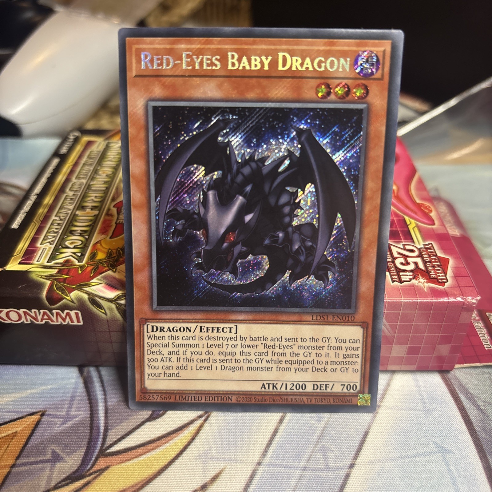 Red-Eyes Baby Dragon (Secret Rare) – LDS1-EN010 – Limited Edition – Yu-Gi-Oh TCG