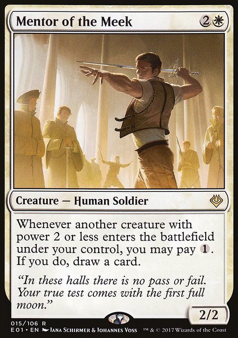 Magic the Gathering MTG Mentor of the Meek (15) Archenemy Nicol Bolas LP