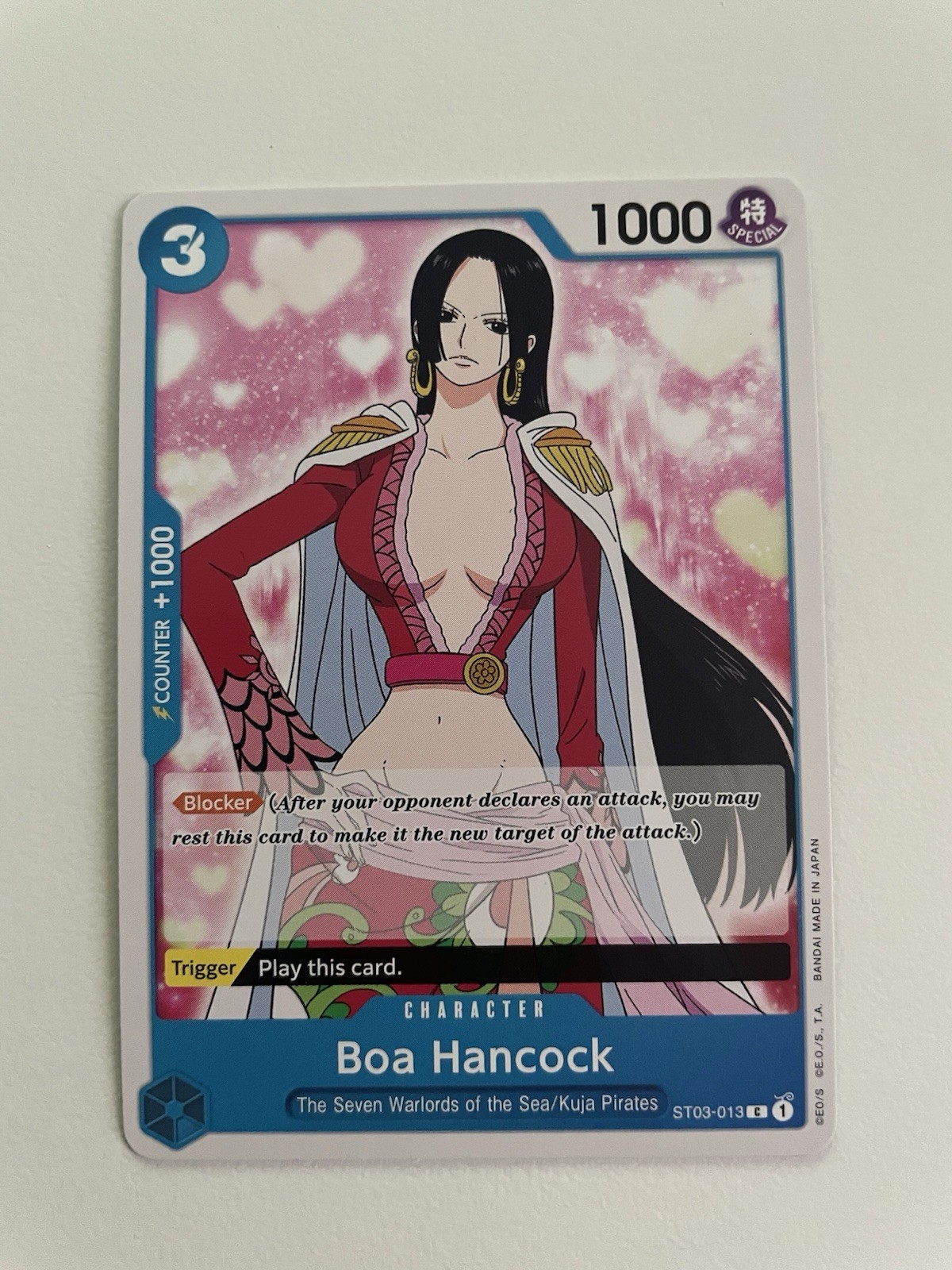 Boa Hancock ST03-013 Premium Booster – The Best One Piece TCG – Regular – NM