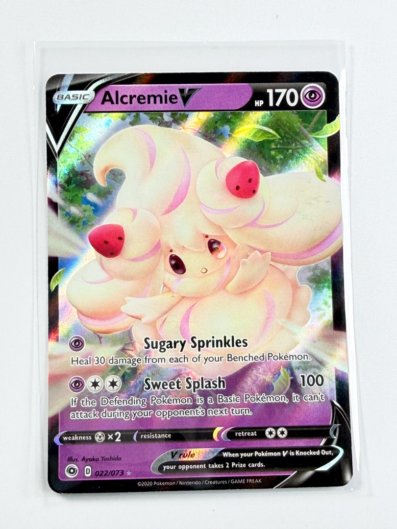 Alcremie V Holo Ultra Rare Champion’s Path 22/73 NM