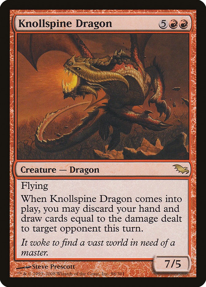 Knollspine Dragon (098) Shadowmoor SHM MTG Magic