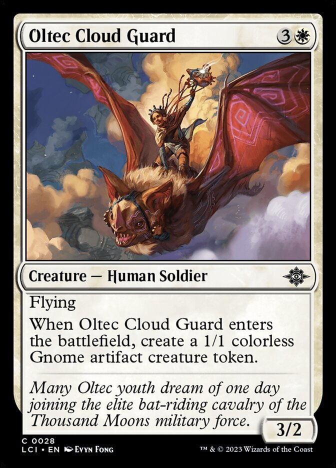 MTG Lost Caverns of Ixalan *FOIL* C Oltec Cloud Guard #0028