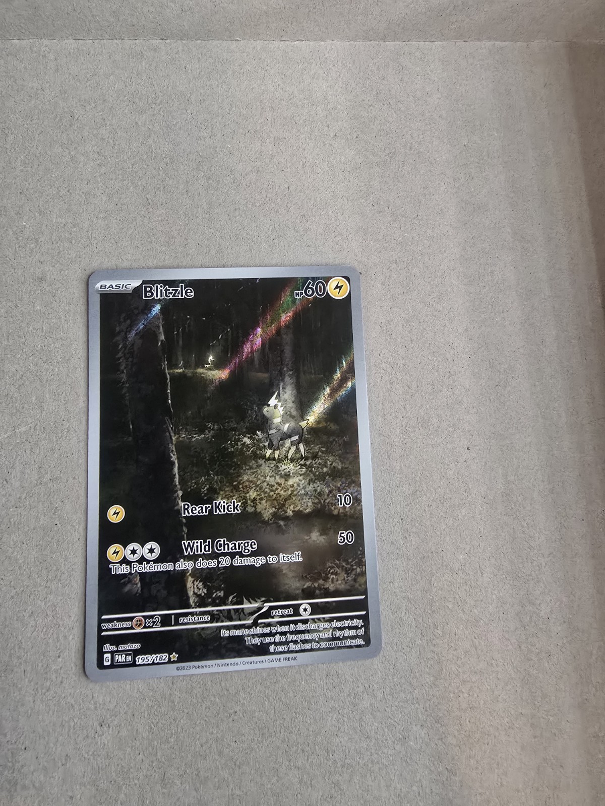 Blitzle 195/182 Sv: Paradox Rift Full Art Holo Illustration Rare EN