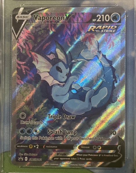 2021 POKEMON SWSH BLACK STAR PROMO #181 FULL ART VAPOREON V SWSH181 ！！！