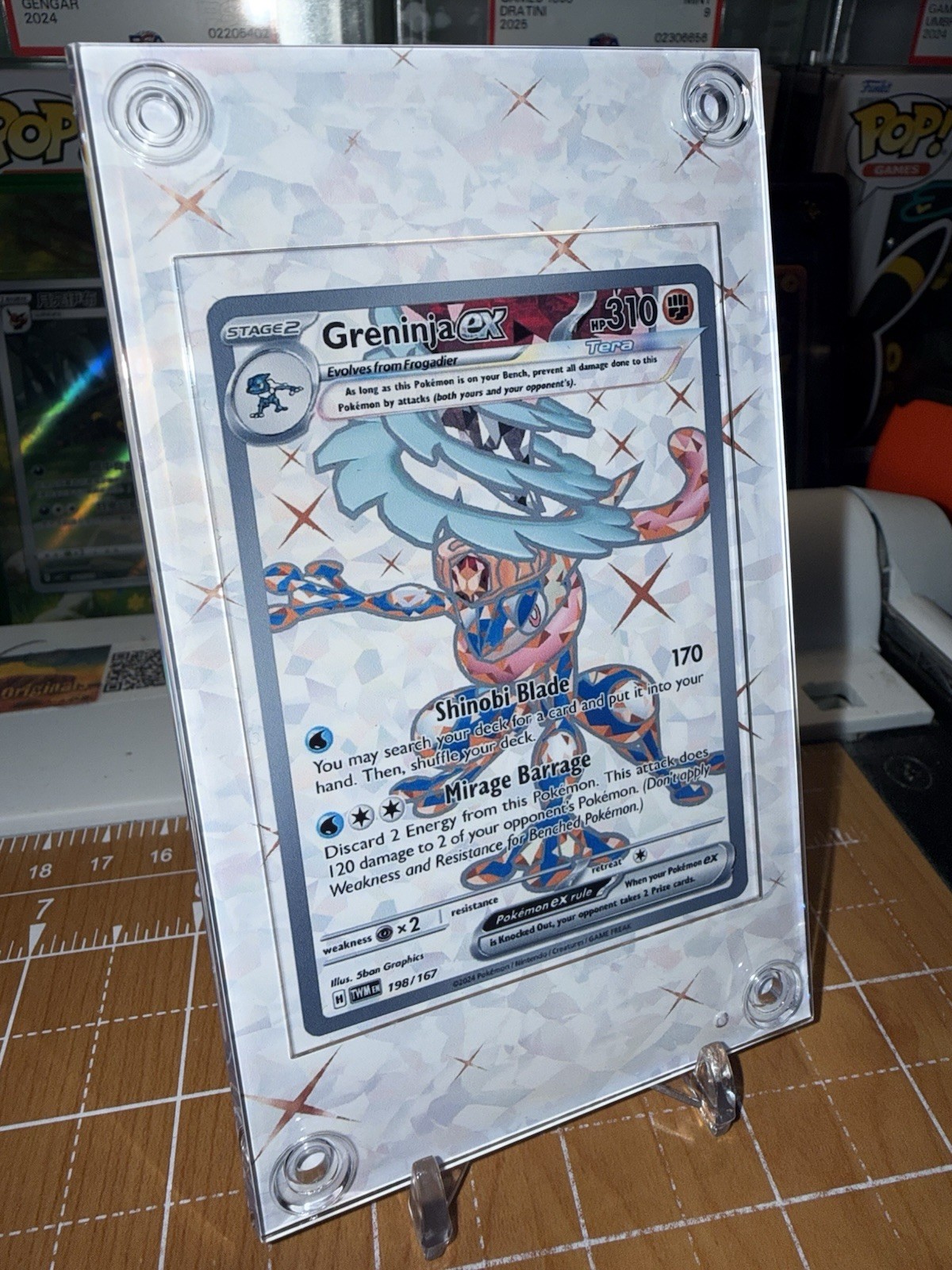 Greninja EX 198/167 Full Art Twilight Masquerade Extended Art Case
