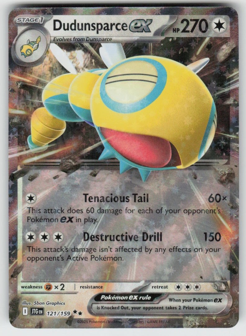 Dudunsparce ex 121/159 Double Rare SV09: Journey Together