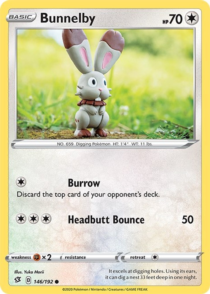 Bunnelby SWSH02 146/192 Pokémon SWSH02: Rebel Clash Common EN NM