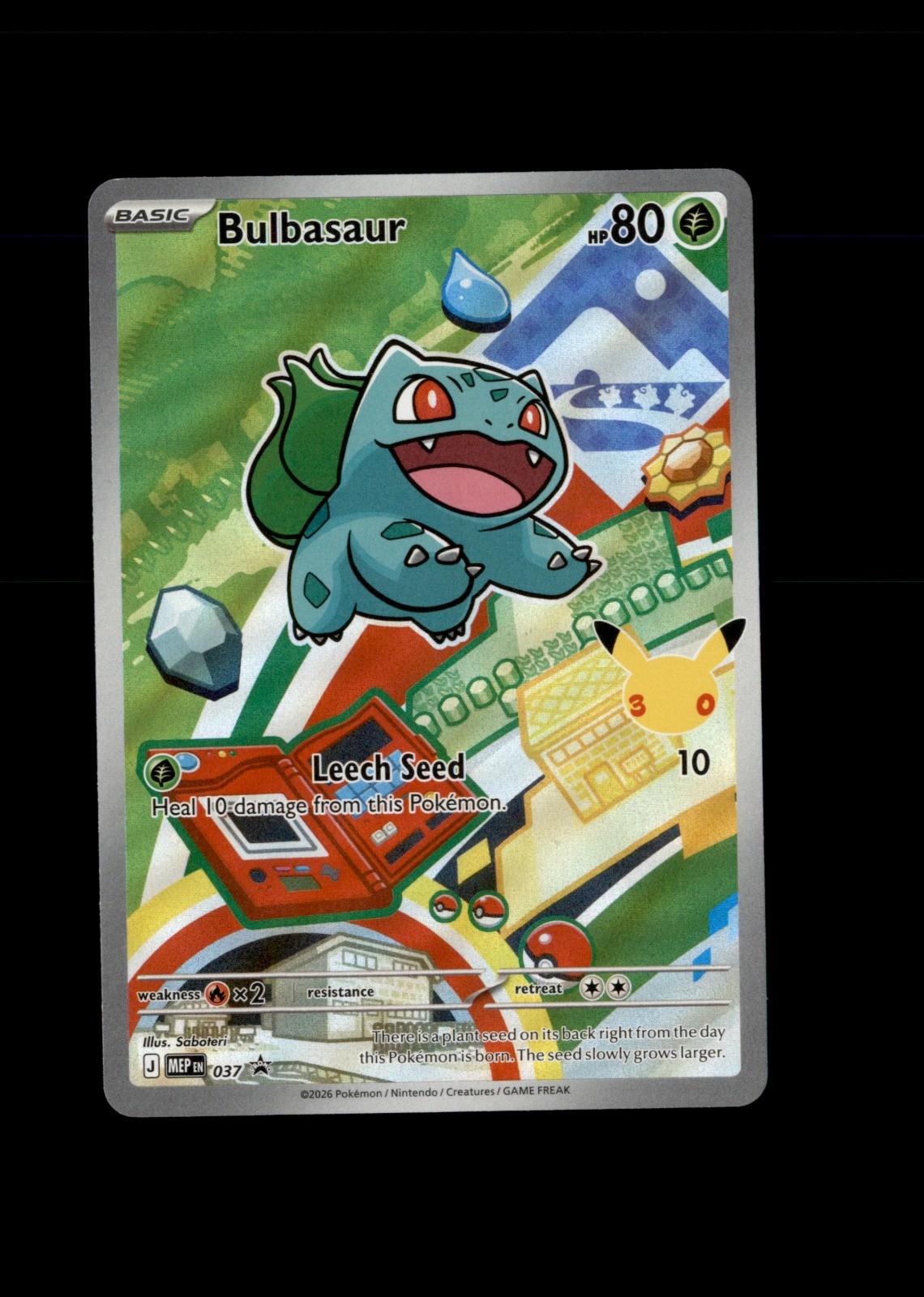 Bulbasaur Holo Promo ME: Mega Evolution Promo 037 NM