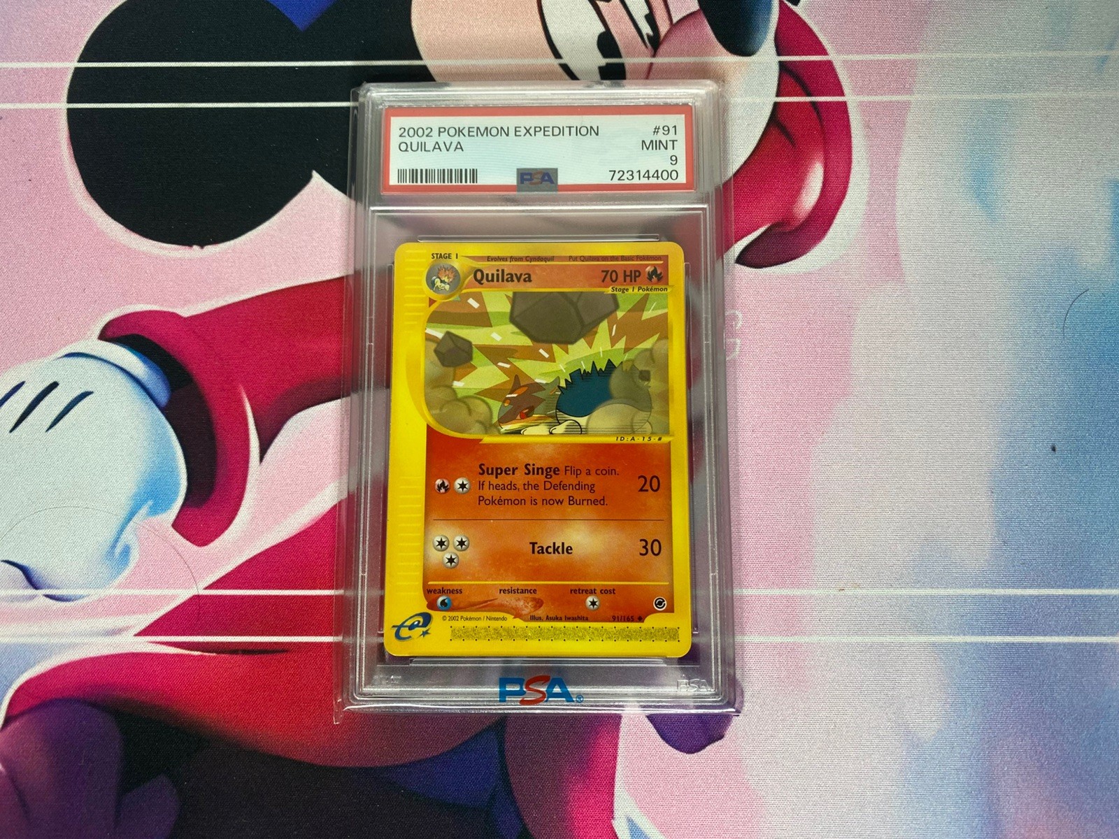 2002 Pokemon Expedition #91 QUILAVA PSA 9 MINT POP 48