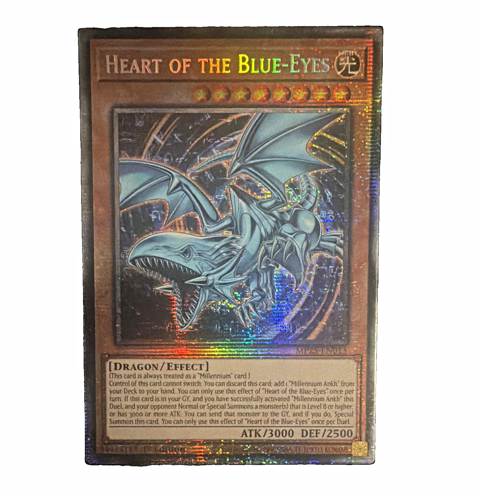 Konami Yu-Gi-Oh! Heart of the Blue-Eyes MP25-EN013 Starlight Rare Holo 1st
