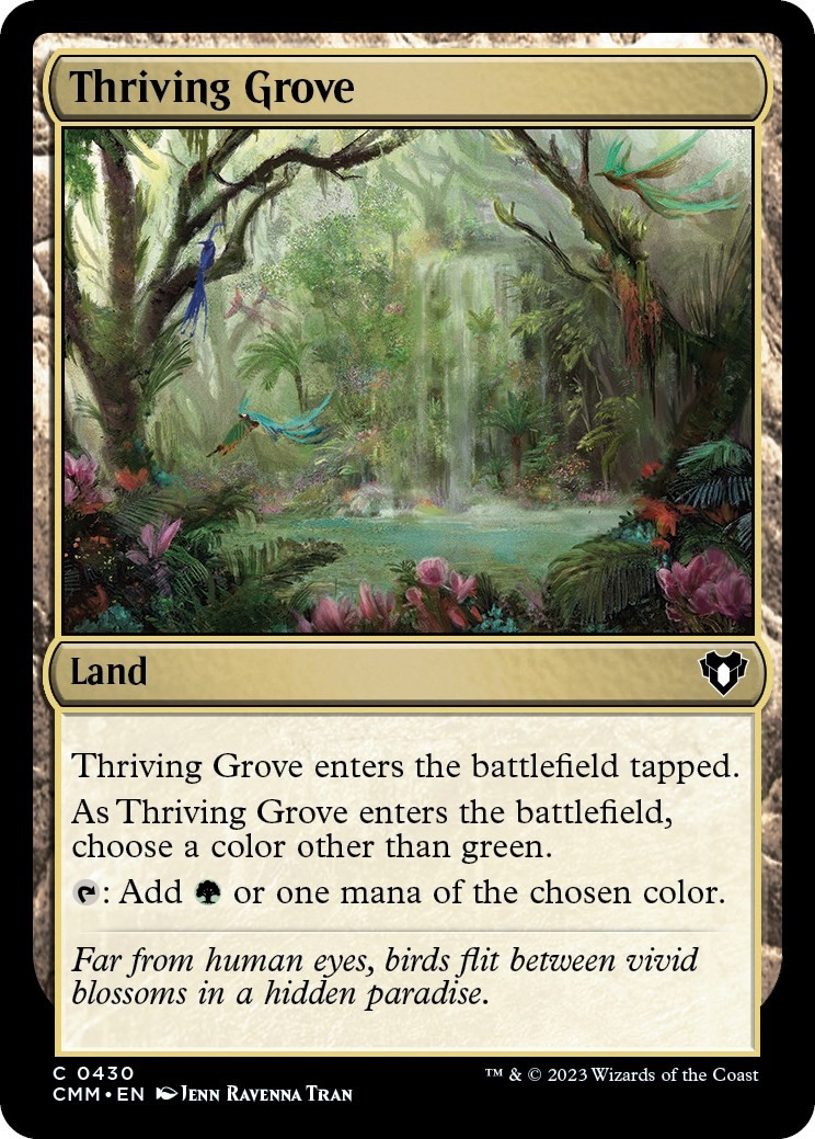 Thriving Grove Foil [CMM – 430] NM Magic