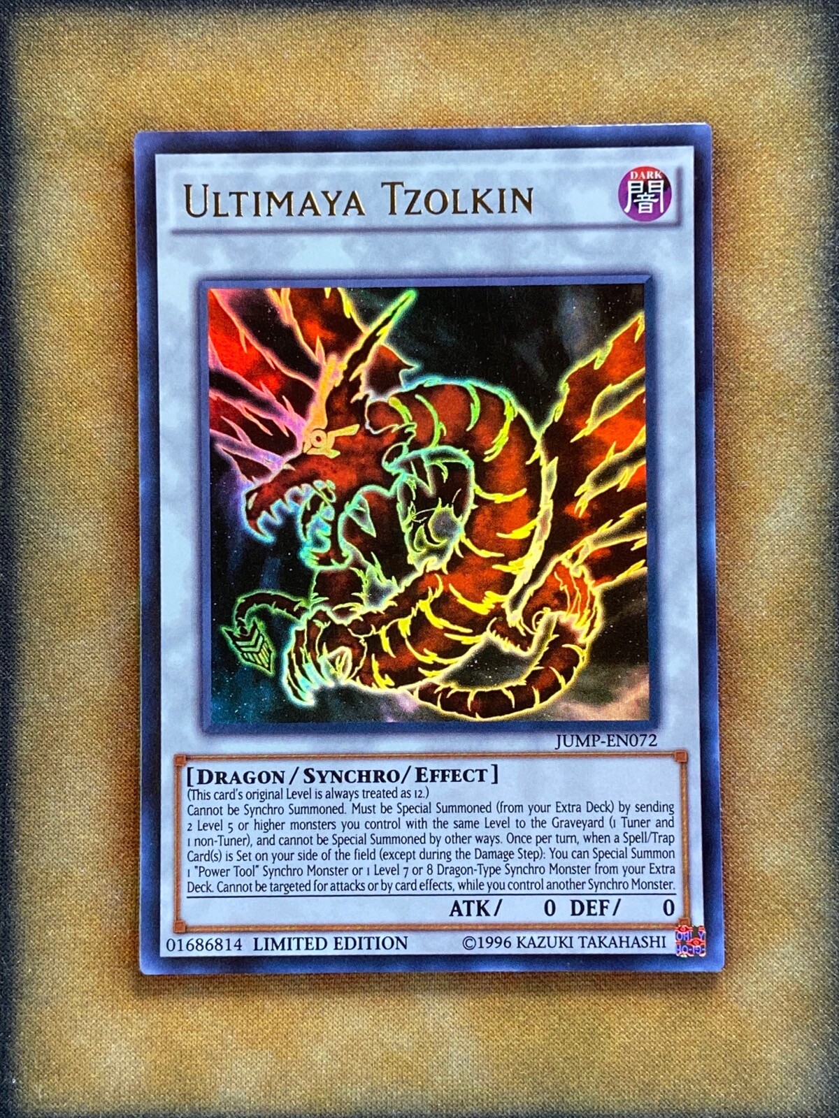 Yugioh Ultimaya Tzolkin JUMP-EN072 Ultra Rare Limited Edition NM