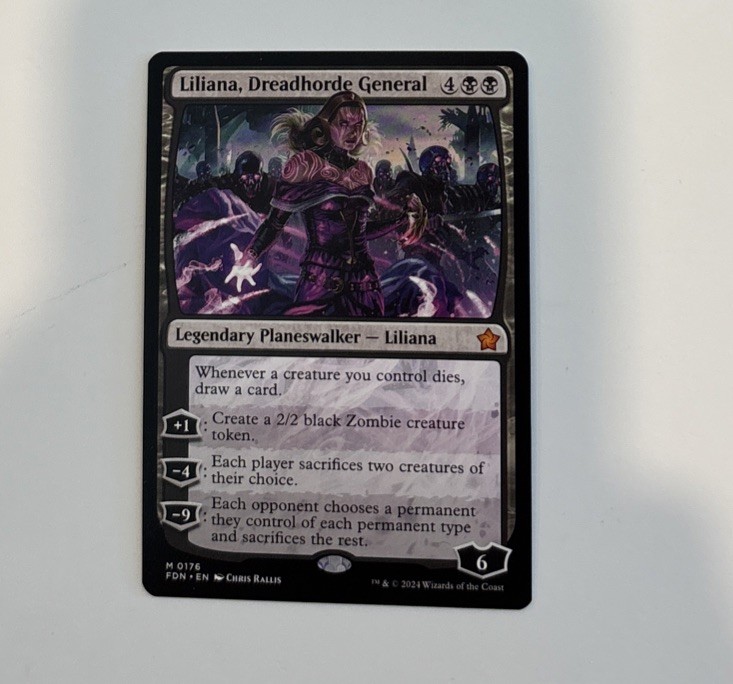 Liliana, Dreadhorde General – Foundations #176 NM MTG Chris Rallis