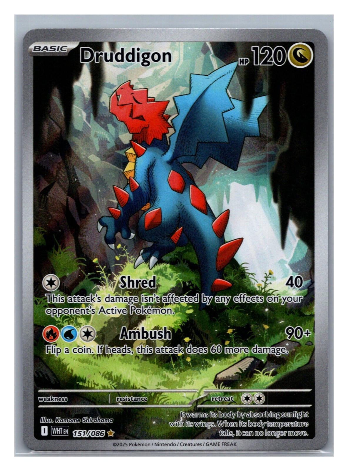 Druddigon 151/086 Sv: White Flare Holo