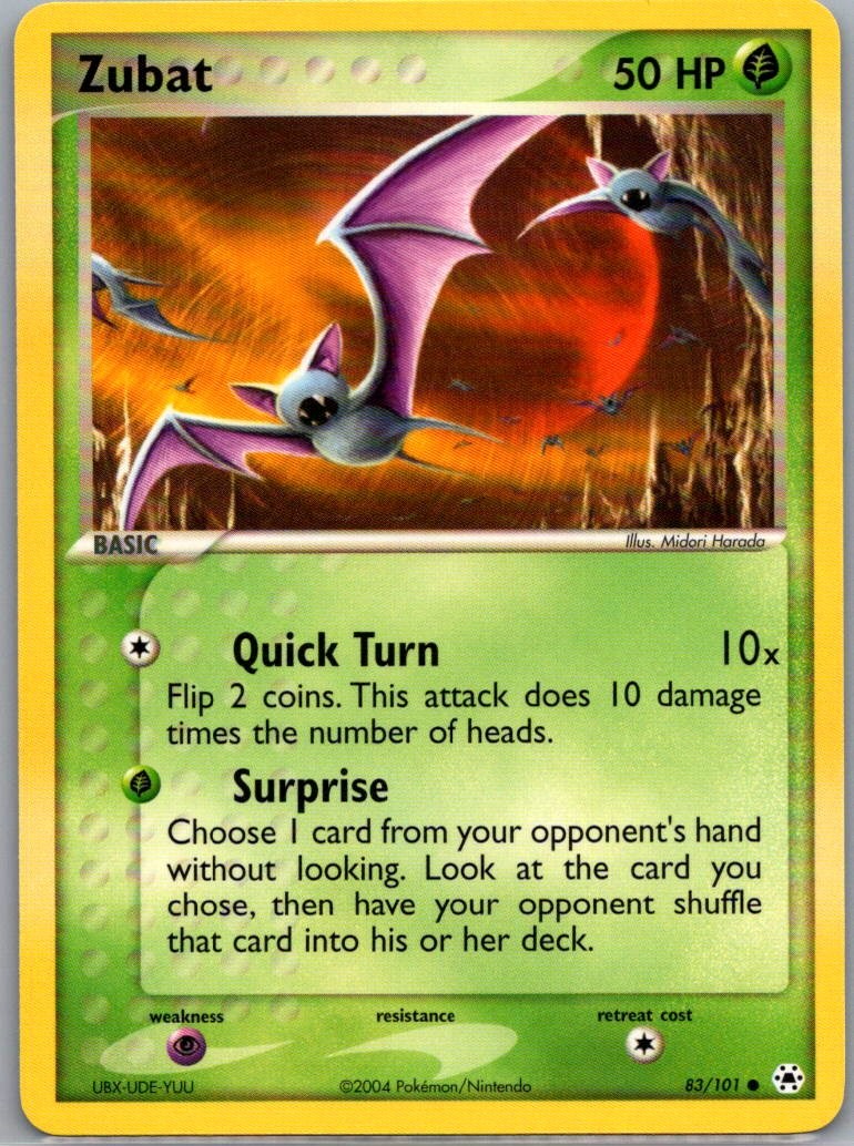 EX Hidden Legends #83/101 Zubat