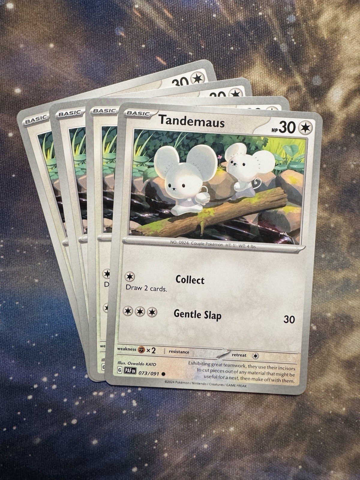 Pokémon TCG Tandemaus 073/091 SV: Paldean Fates Regular x4