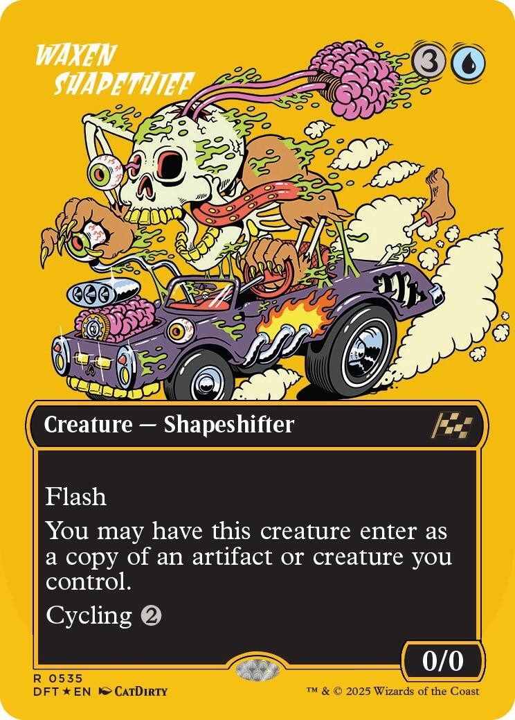 Waxen Shapethief (Borderless) (First-Place Foil) #535 *Foil* (NM) DFT MTG