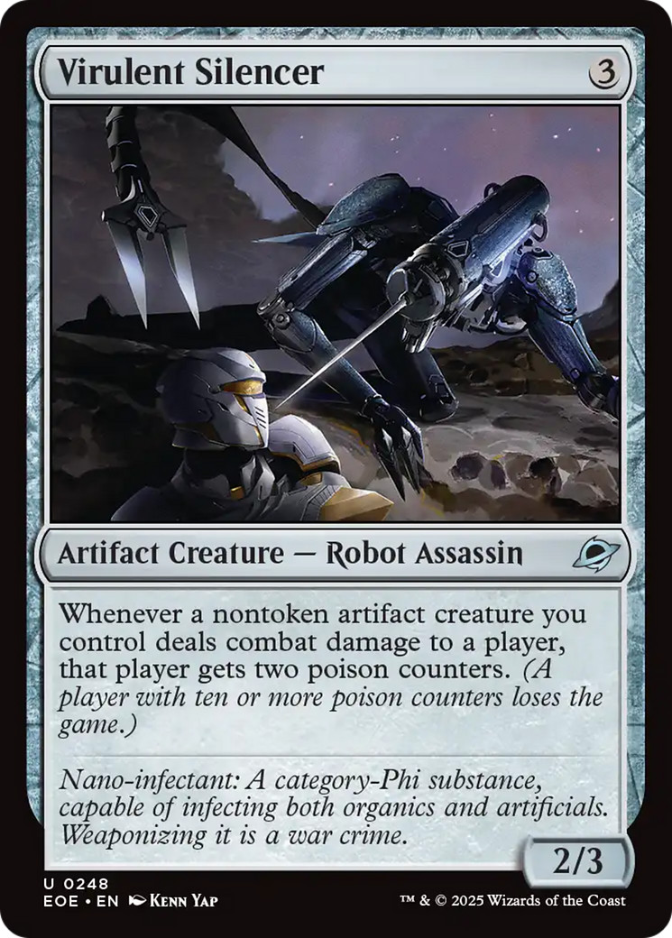 x4 Virulent Silencer EOE Edge of Eternities MTG 248 M/NM 4x