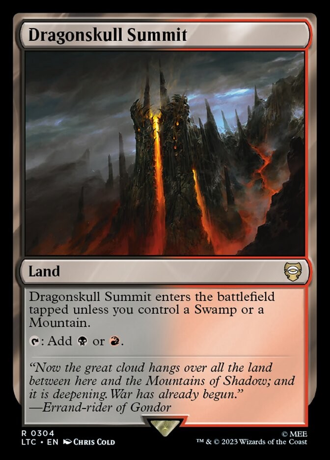 Dragonskull Summit 304 NM Tales of Middle-earth Commander MTG