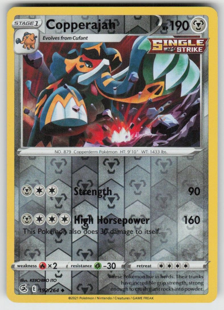 PO-04 Reverse Holo Copperajah 192/264 Uncommon Fusion Strike Near Mint
