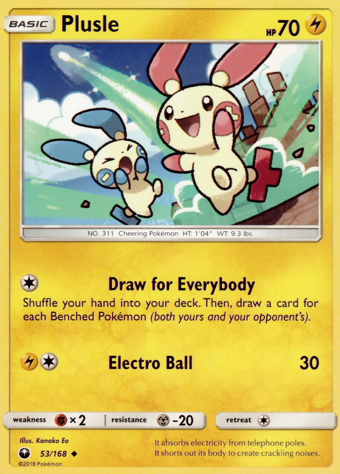 SM – Celestial Storm #53/168 Plusle