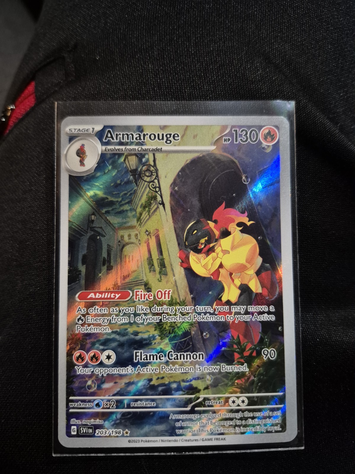 Pokemon Armarouge 203/198 Scarlet & Violet Illustration Rare Holo NM