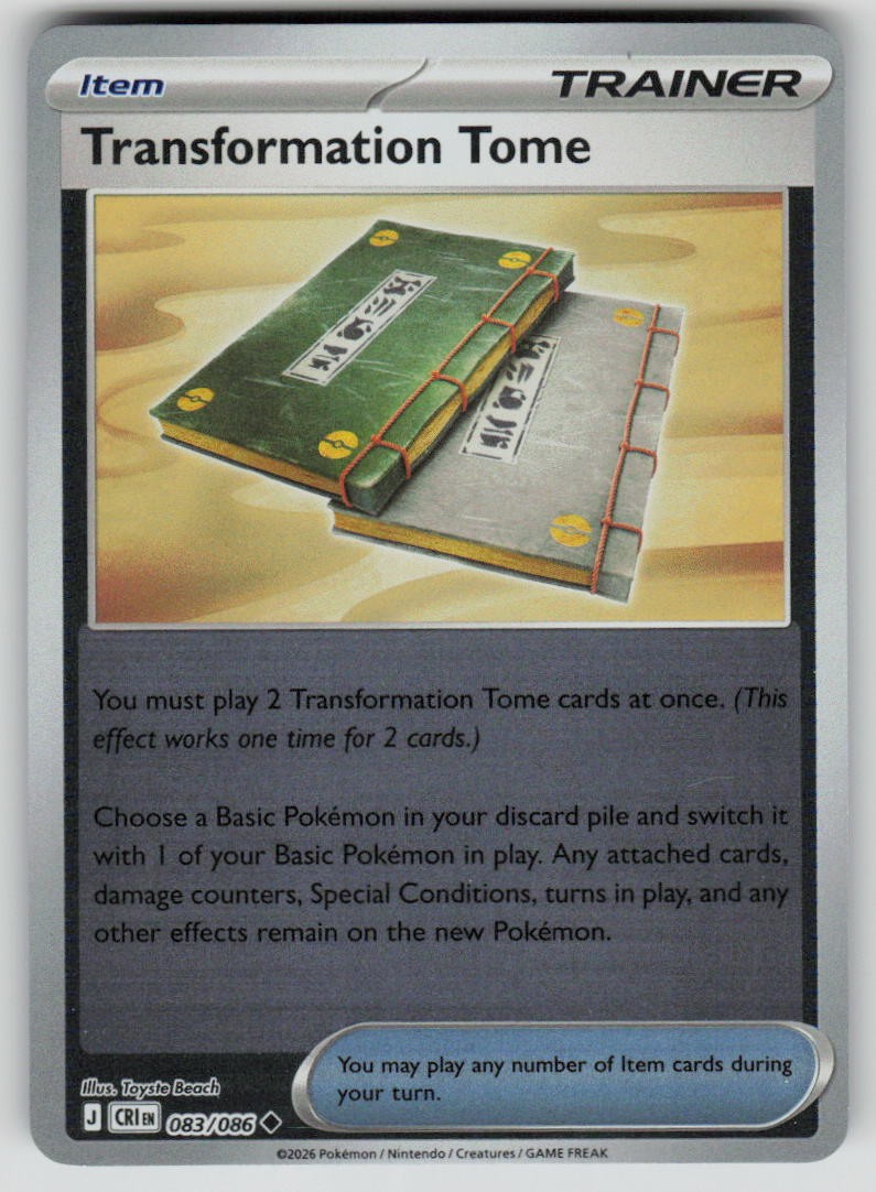Transformation Tome 083/086 Reverse Holofoil Chaos Rising Near Mint EN Pokemon