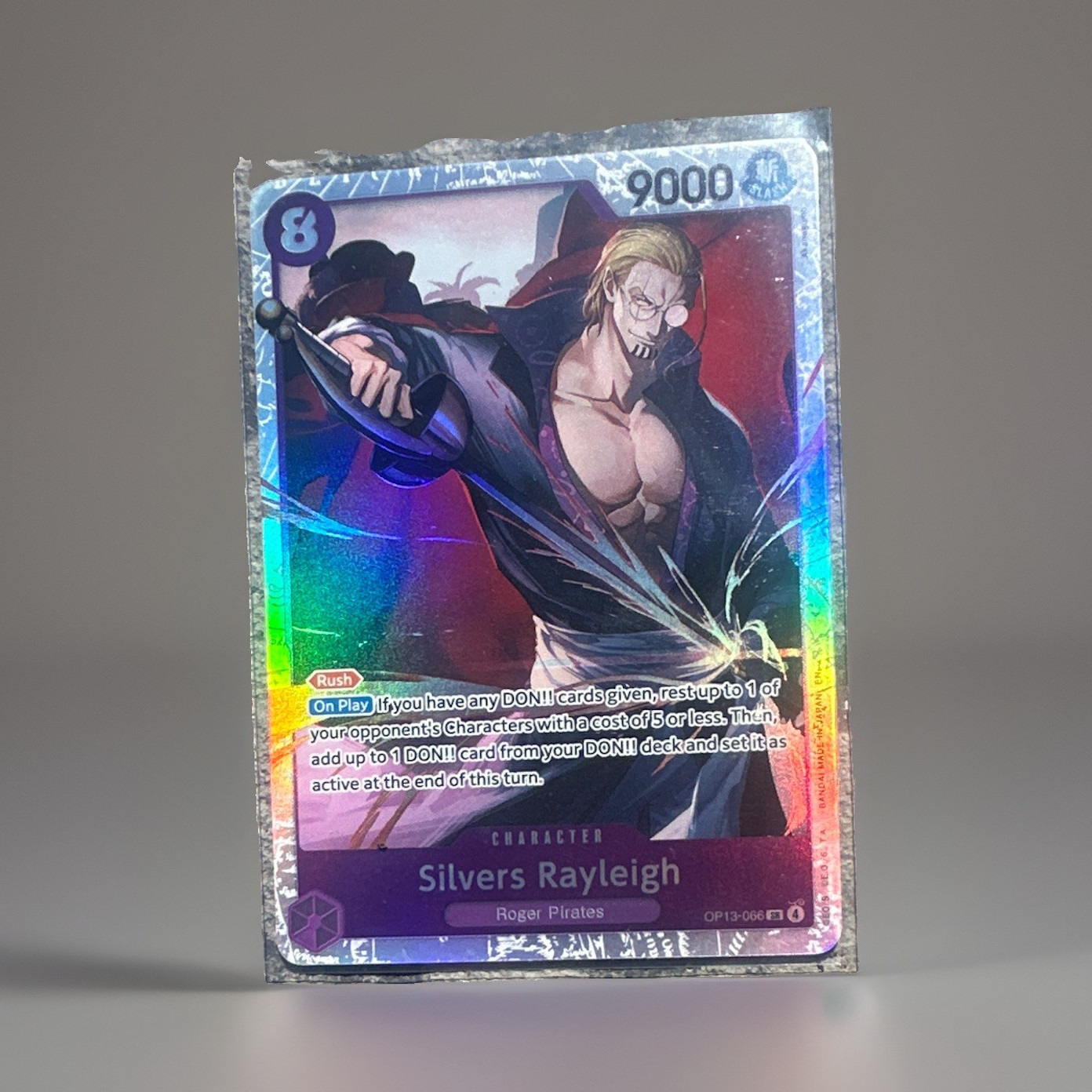 One Piece Card Game Silvers Rayleigh Alt-Art OP13-066 Foil English