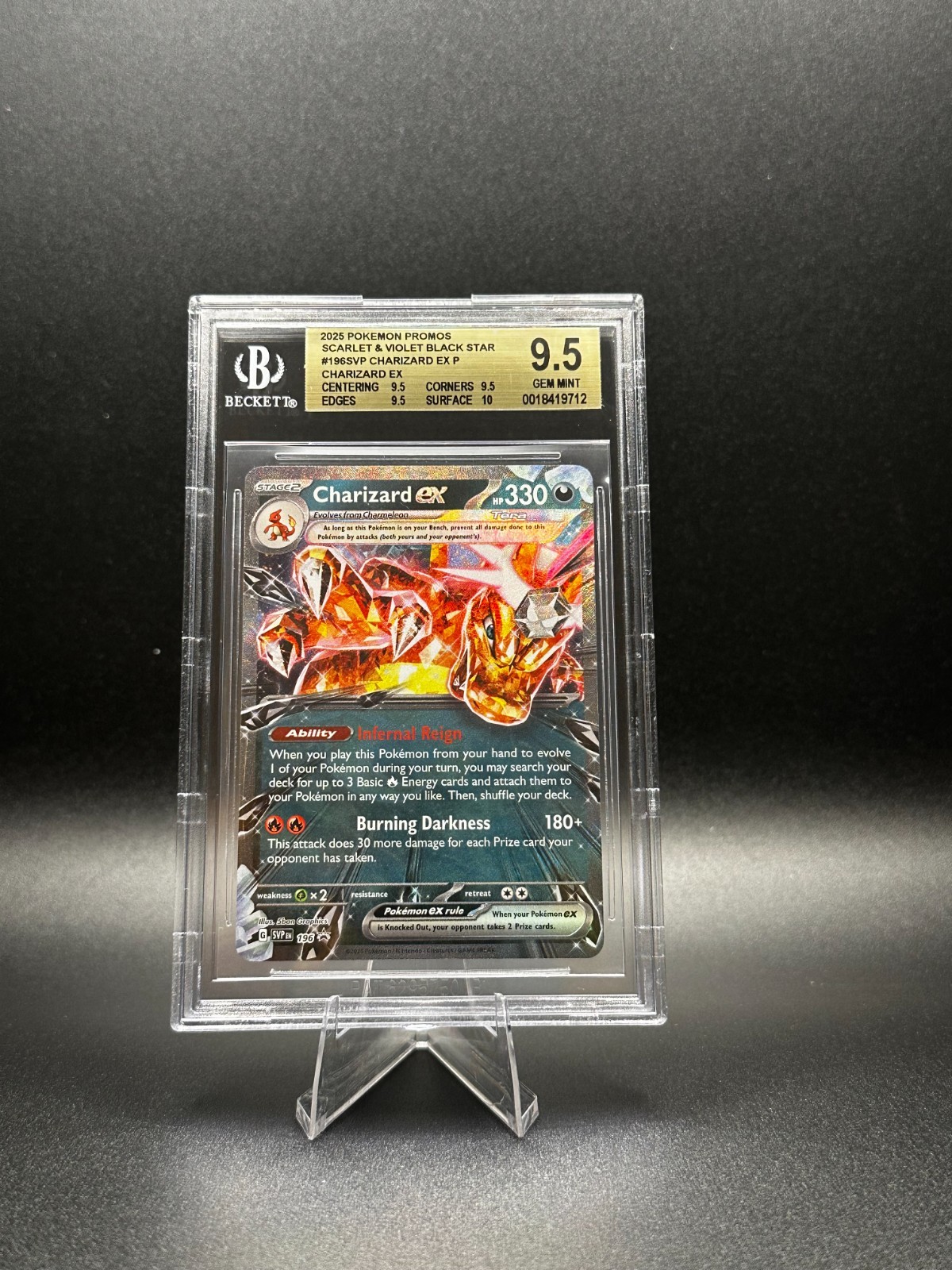 2025 Charizard EX P Pokemon Scarlet and Violet Black Star Promos