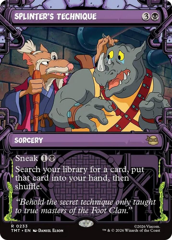 Splinter’s Technique (Showcase) 233 TMT NM R