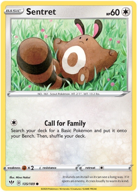 Sentret – 135/189 – Common – Lightly Played