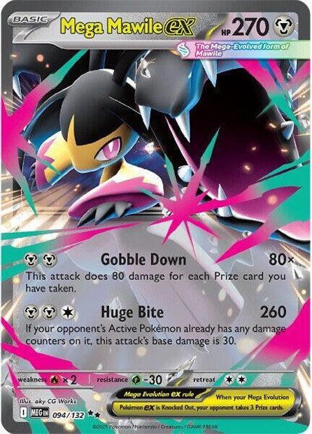 Mega Mawile ex 094/132 Me01: Mega Evolution Holo