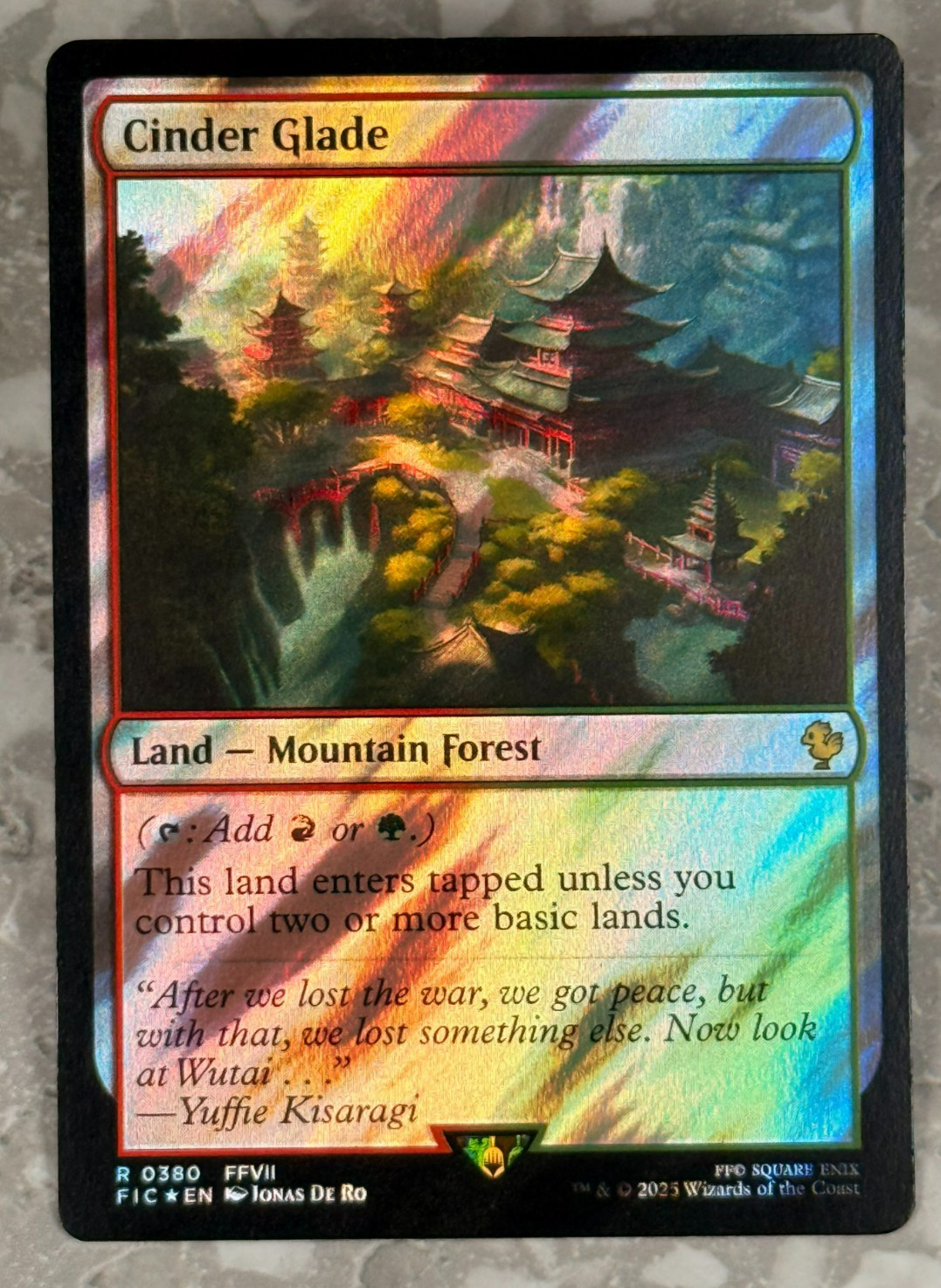 Cinder Glade Surge Foil 380 R MTG Final Fantasy FIC NM X1