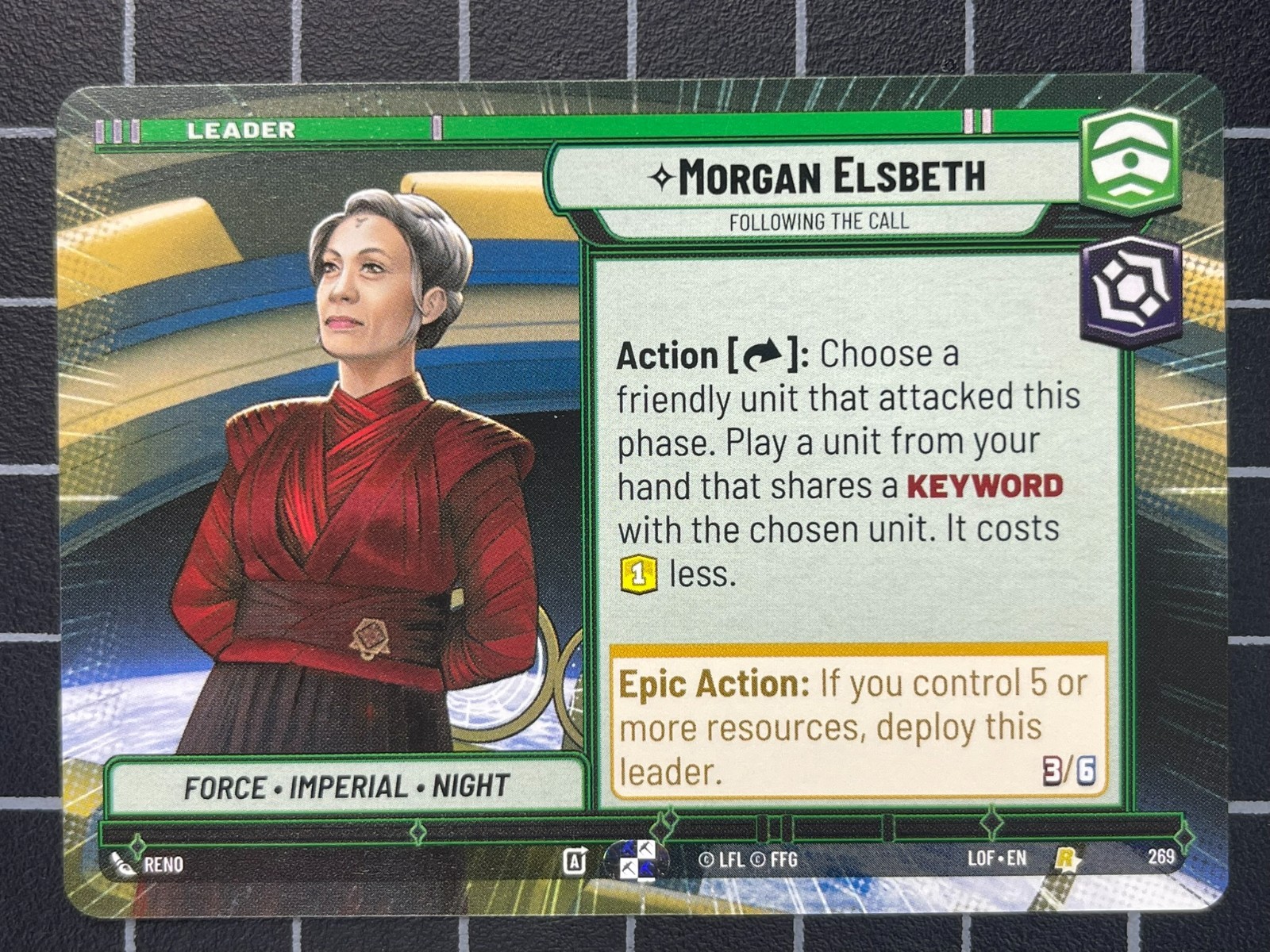Star Wars Unlimited – Morgan Elsbeth Hyperspace 269