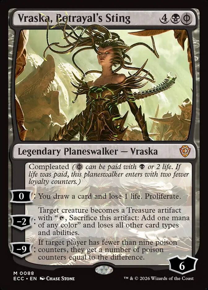 Vraska, Betrayal’s Sting 88 NM Lorwyn Eclipsed Commander MTG